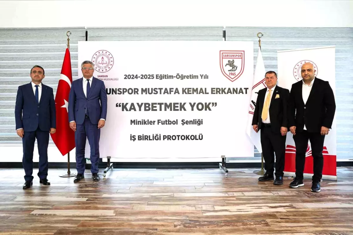 Samsunspor ve Milli Eğitimden Miniklere Futbol Şenliği İş Birliği
