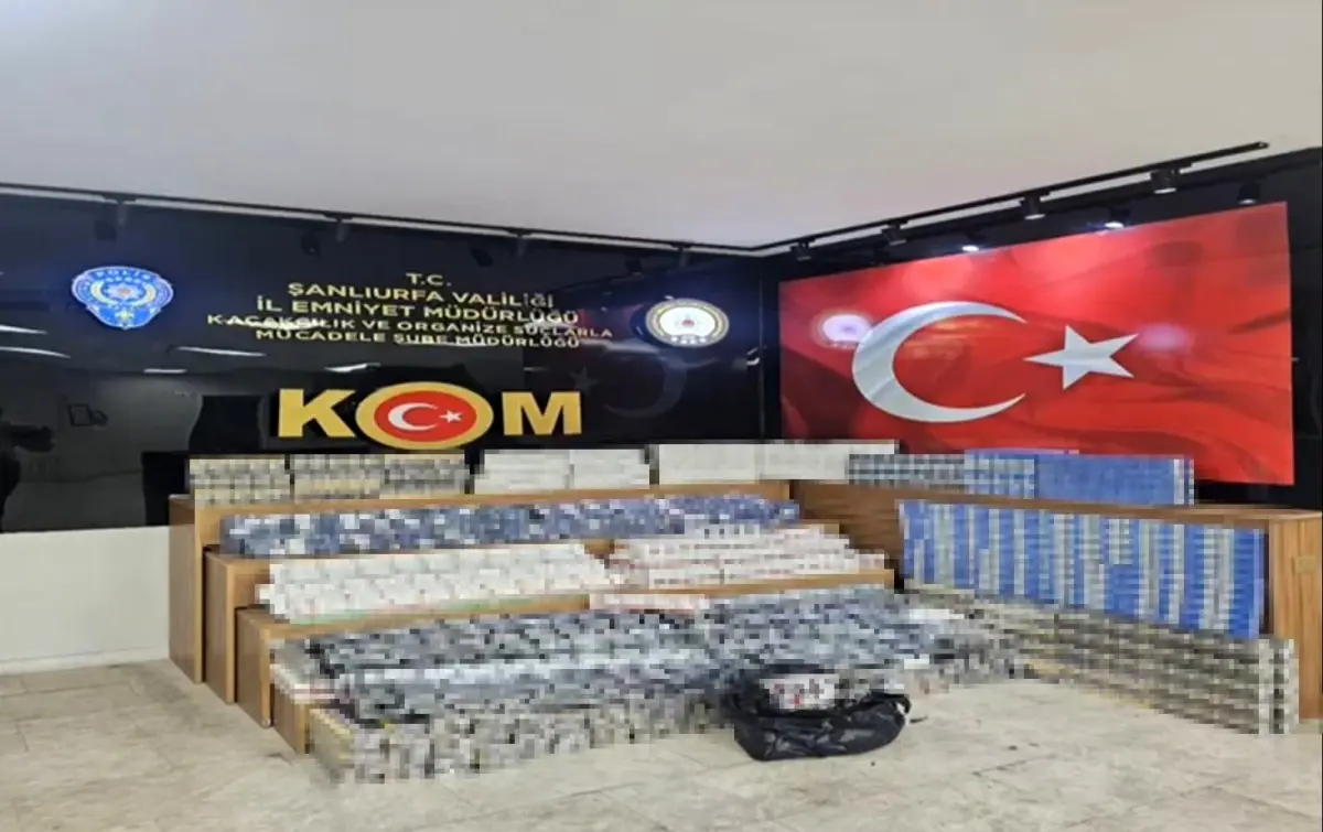 Şanlıurfa’da Sigara Kaçakçılığı Operasyonu