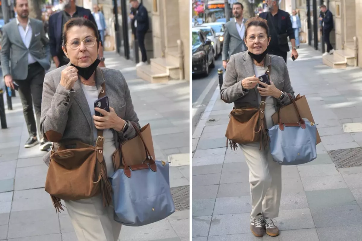 Şarkıcı Nilüfer Nişantaşı’nda kameralara yakalandı