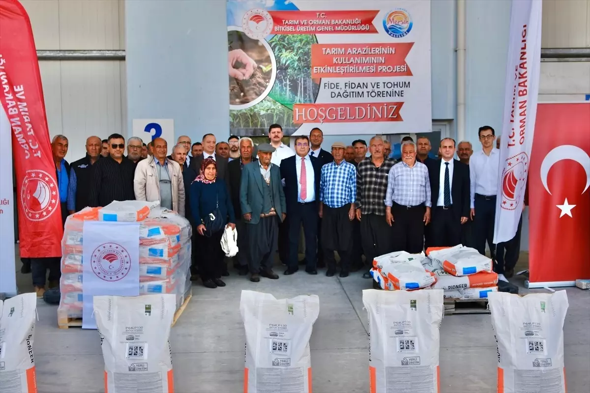 Tarsus’ta Yerli Ayçiçeği Tohumu Dağıtımı