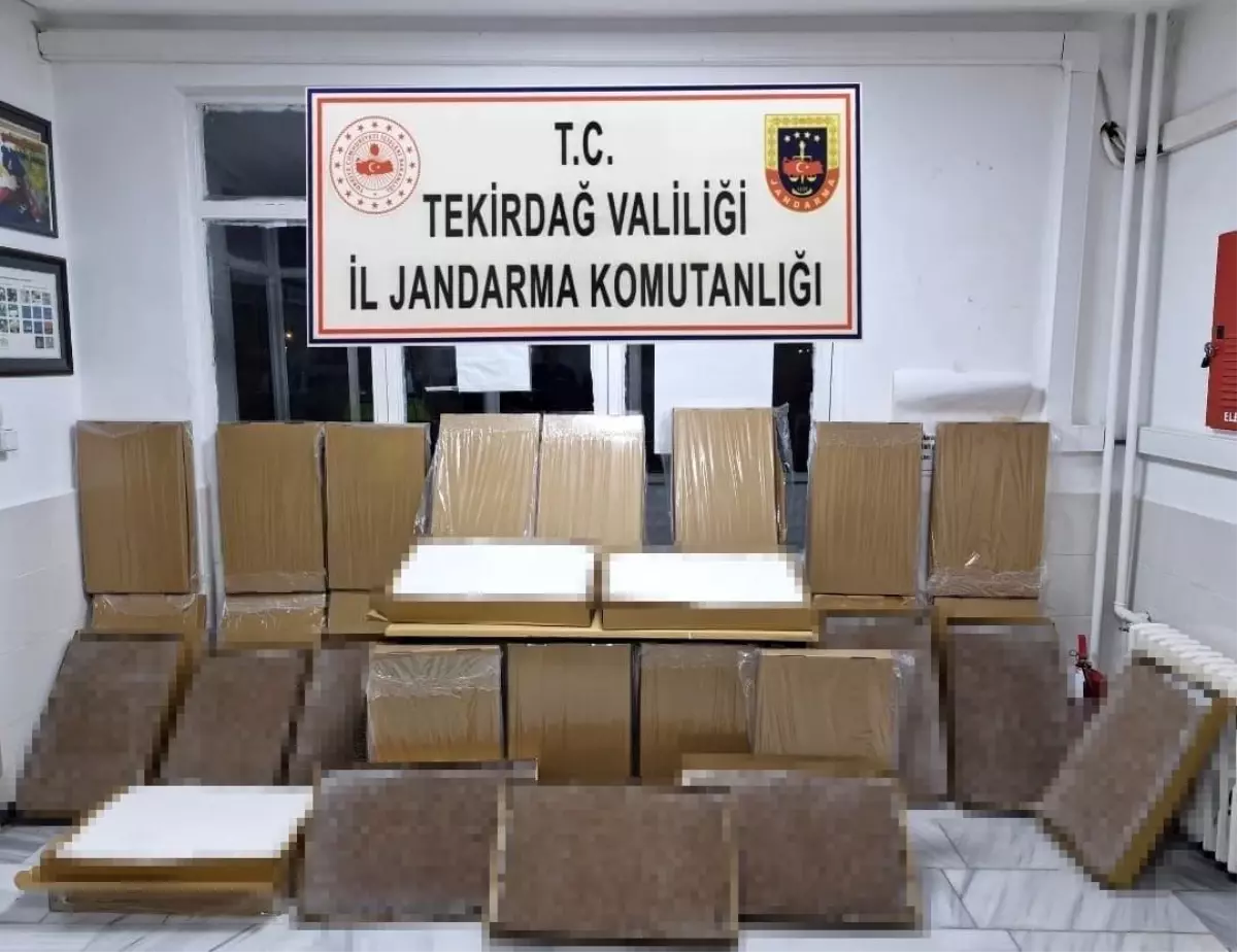 Tekirdağ’da Ruhsatsız Silah ve Kaçak Ürün Operasyonu