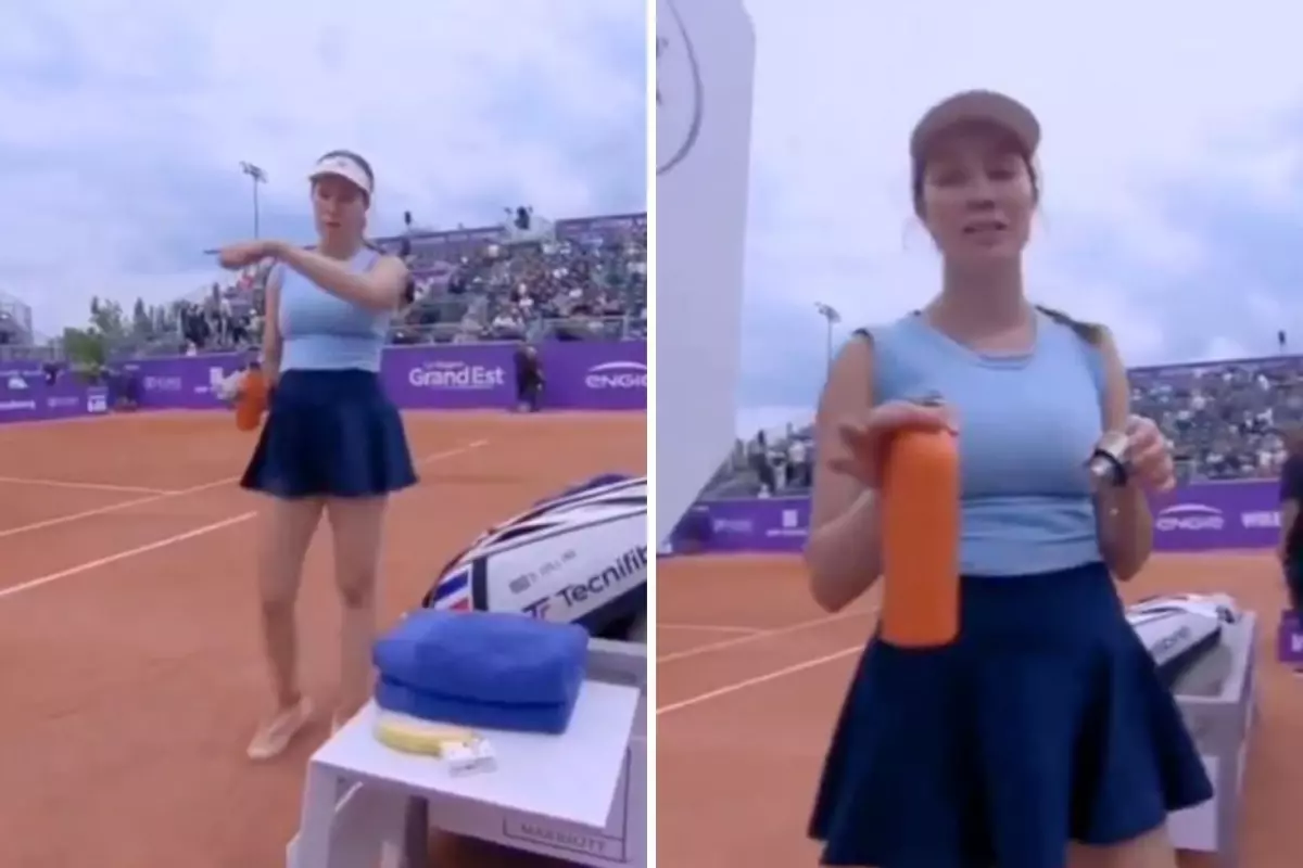 Tenis yıldızı, uygunsuz davranışta bulunan kameramana çıkıştı