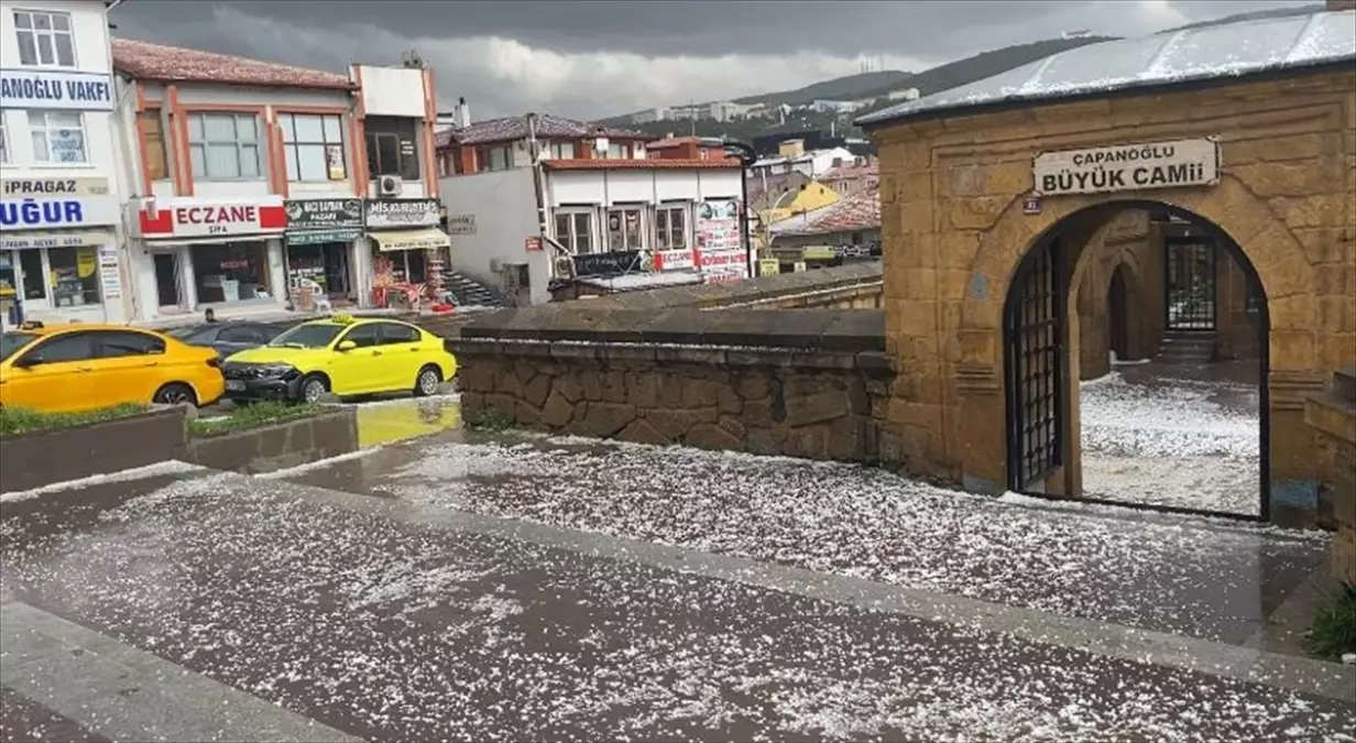Yozgat’ta Dolu ve Sağanak Yağış!